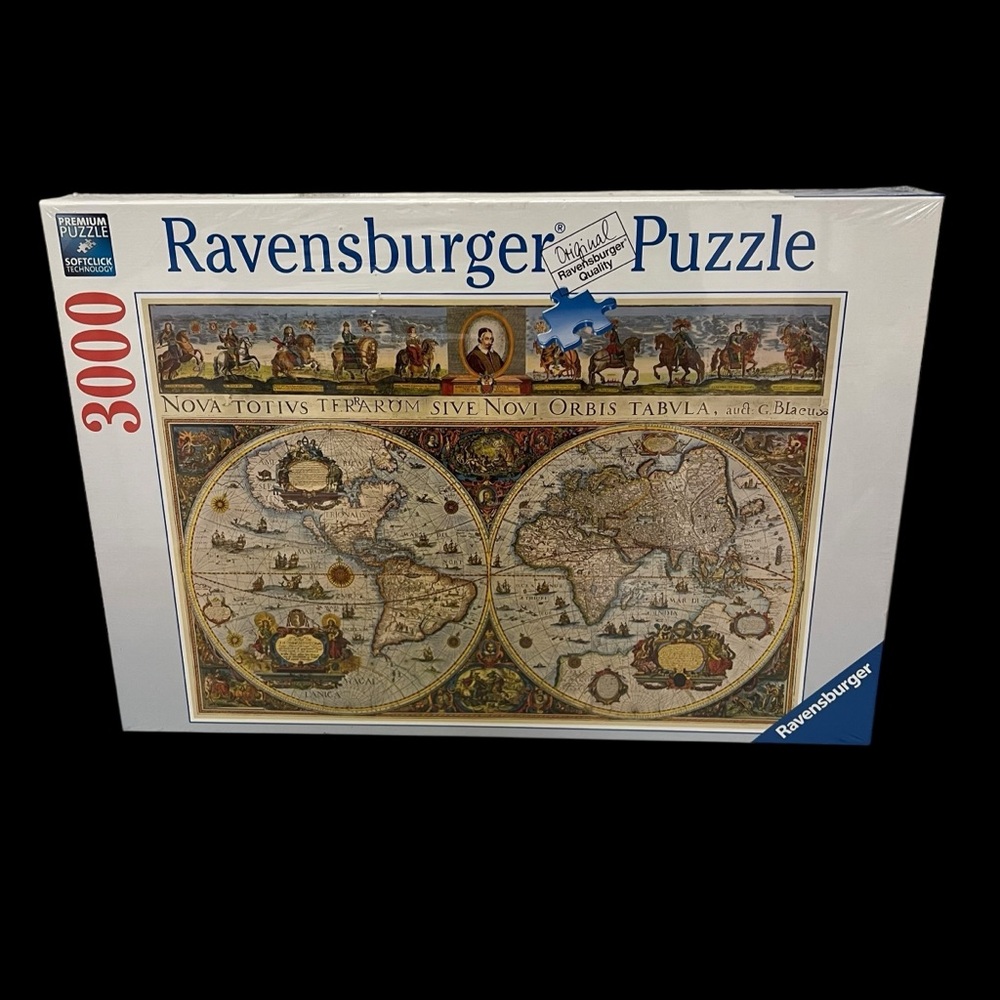 Ravensburger 3000 Piece Vintage World Map Puzzle VTG 1994 Edition Factory Sealed